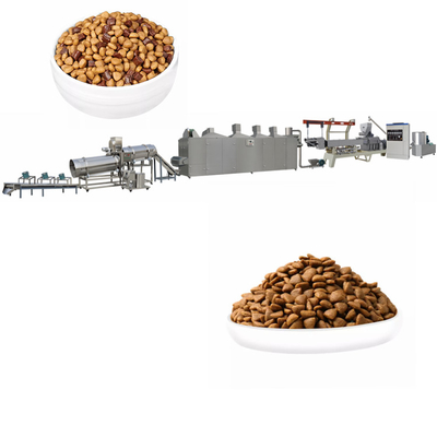 Емкость автоматической производственной линии корма для домашних животных OEM 70kw сухой большая